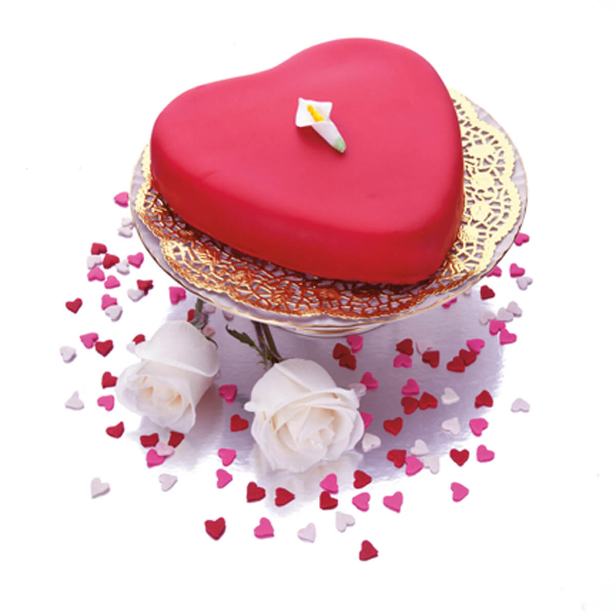 Valentine's Day Heart Cake
