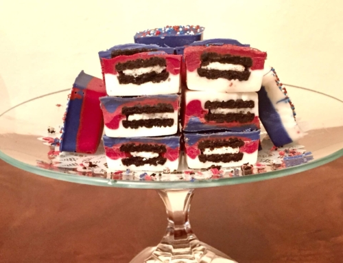 Red, White and Blue Dipped Oreos